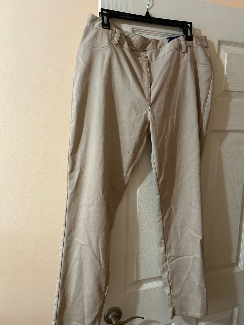 Izod Khaki/Tan Straight-Leg Chino Pants